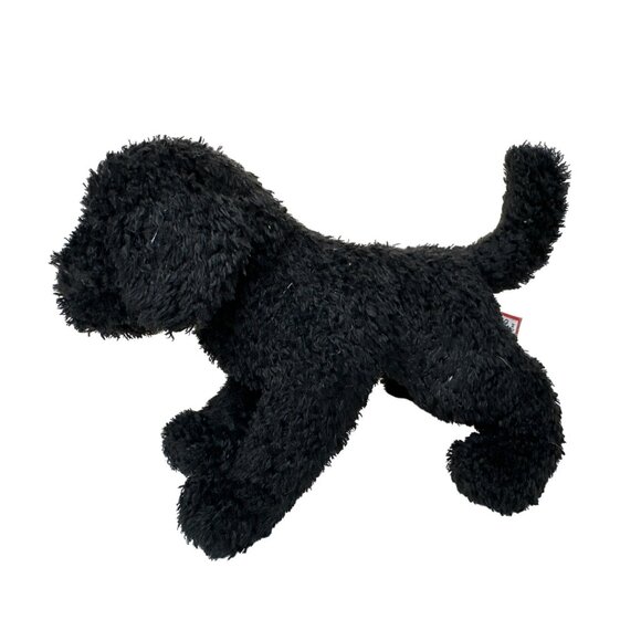 Douglas Cuddle Toys Black Plush Puppy Dog Stuffed Animal Soft Realistic 8 Inches - Picture 1 of 5